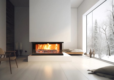 M-DESIGN Venus V23 850 DC 3-zijdige houthaard